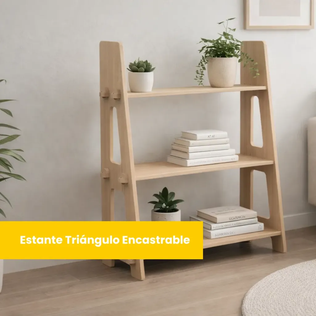Biblioteca Minimalista Encastrable de MDF 1x0,8m
